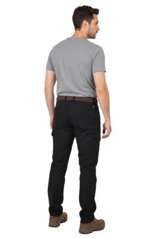 Erkek Kışlık Soft Jel Taktik İçi Polar Pantolon Regular BGL-ST04974 SİYAH - 44
