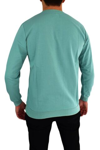 Erkek Sıfır Yaka Sweat Belıeve BGL-ST01724 YEŞİL - XL