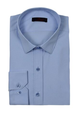 Erkek Silim Fit Uzun Kol Armürlü Gömlek BGL-ST03303