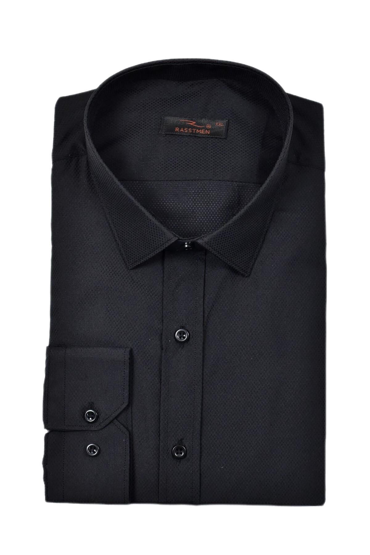 Erkek Silim Fit Uzun Kol Armürlü Gömlek BGL-ST03303