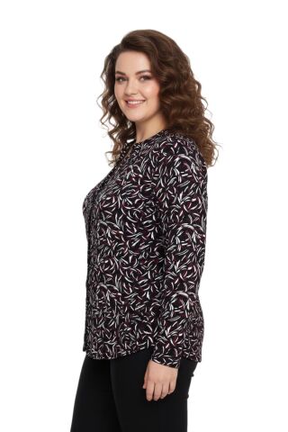 Kadın Düğmeli Modelli Bluz BGL-ST05130 BORDO - 42