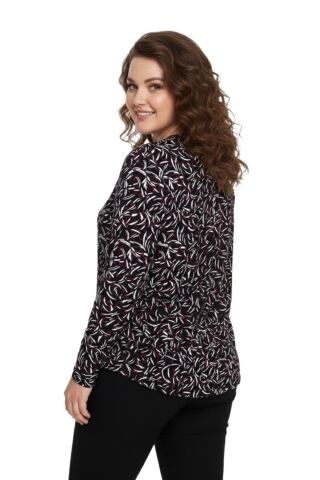 Kadın Düğmeli Modelli Bluz BGL-ST05130 BORDO - 42