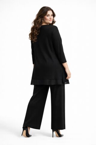 Kadın Bluz Pantolon Takım  BGL-ST05426 SİYAH - 42