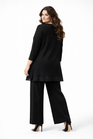 Kadın Bluz Pantolon Takım  BGL-ST05426 SİYAH - 42