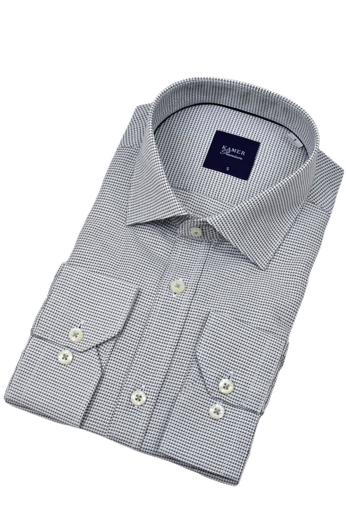 Erkek Klasik Kazayağı  Uzun Kol Gömlek 3748 BGL-ST04396