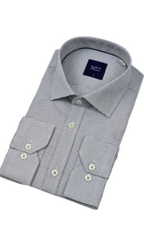 Erkek Klasik Kazayağı  Uzun Kol Gömlek 3748 BGL-ST04396