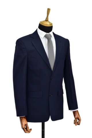 Erkek Lacivert Renk, Tek Ceket Mono Yaka BGL-ST04159 LACİVERT - 48