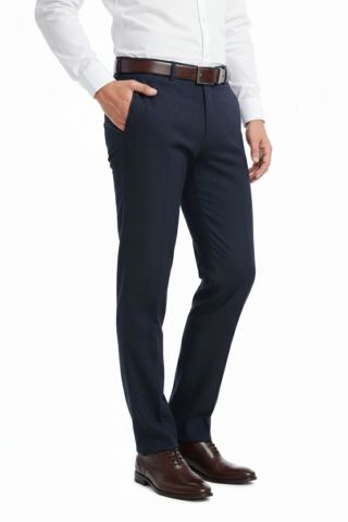 Erkek Regular Fit Çizgili  Kumaş Pantolon Likra Kumaş BGL-ST05036