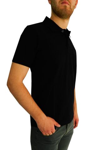 Erkek Polo Yaka Cepli Tişört BGL-ST00486 SİYAH - L