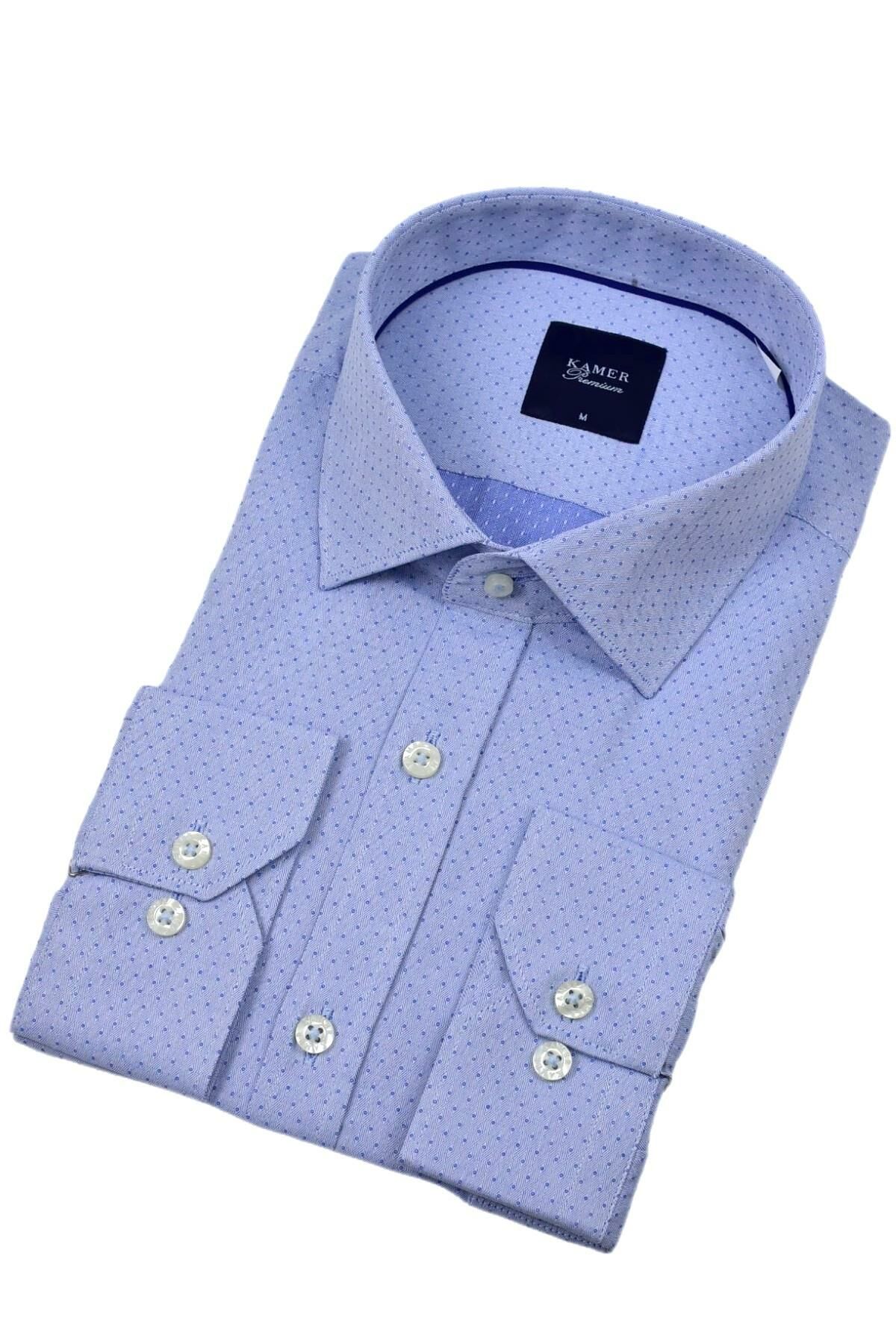Erkek Klasik Armürlü  Uzun Kol Gömlek 3683 BGL-ST04393