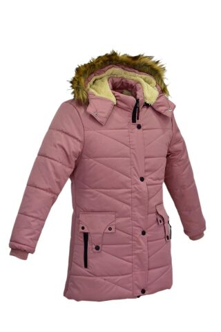 Kız Çocuk Kapüşonlu Mont BS-2015 PUDRA - 14 YAŞ