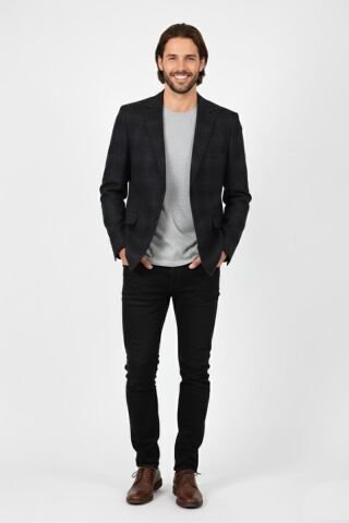 Erkek Kışlık Kumaş Tek Ceket 4 Drop BGL-ST04983