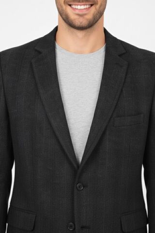 Erkek Kışlık Kumaş Tek Ceket 4 Drop BGL-ST04983