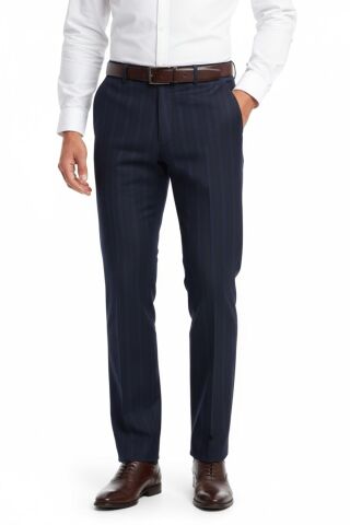 Erkek Regular Fit Çizgili  Kumaş Pantolon Likra Kumaş BGL-ST05037