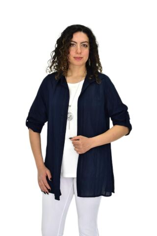 Kadın Gömlek Tişöt 2 Li Kombin Takım BGL-ST04660 BORDO - XL