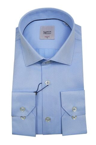 Erkek Slim Fit Desenli Gömlek 2046 002046