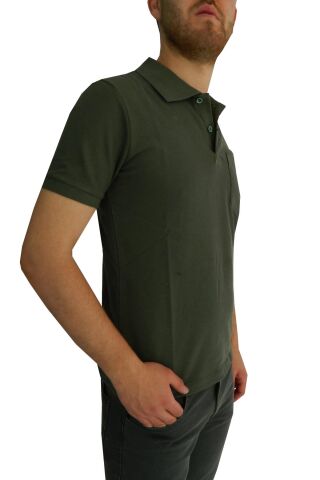 Erkek Polo Yaka Cepli Tişört BGL-ST00486 HAKİ - S