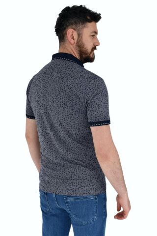 Erkek Polo Yaka Tişört R4230 BGL-ST02780 LACİVERT - M
