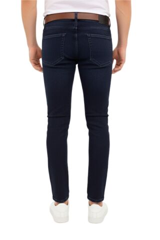 Erkek Silim Fit Jeans Tırnak Eskitme Model Pantolon 311 BGL-ST04975 LACİVERT - 36