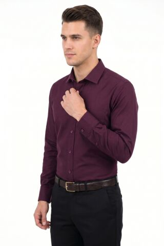 Erkek Büyük Beden Klasik Tek Cepli Uzun Kol Gömlek 3401 BGL-ST05530 BUZ.MAVİ - 6XL
