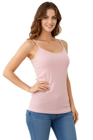 Kadın İp Askılı Renkli Bambu Atlet BGL-ST05188