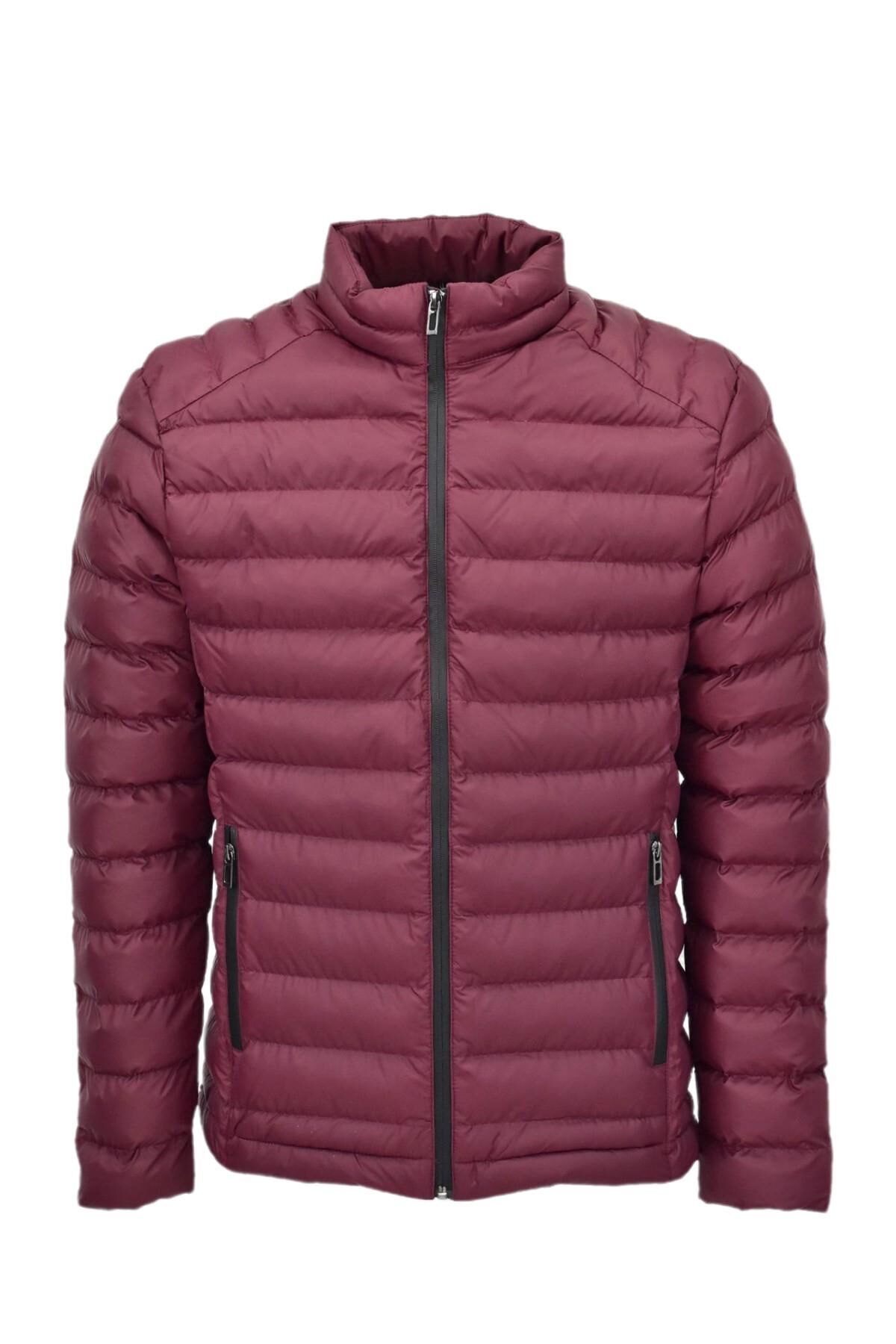 Erkek Spor Şişme Mont 3078 BGL-ST04002 BORDO - XL