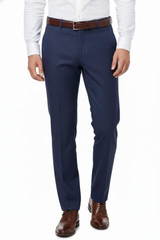 Erkek Regular Fit Klasik Pilesiz Kanvas Pantolon P1142 BGL-ST04795 A.LACİVERT - 54