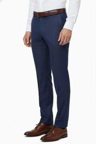 Erkek Regular Fit Klasik Pilesiz Kanvas Pantolon P1142 BGL-ST04795 A.LACİVERT - 54