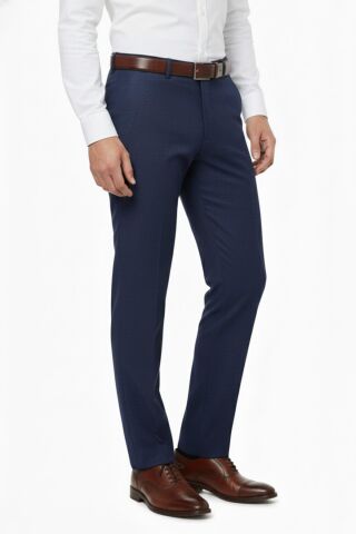 Erkek Regular Fit Klasik Pilesiz Kanvas Pantolon P1142 BGL-ST04795 A.LACİVERT - 54