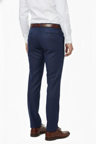 Erkek Regular Fit Klasik Pilesiz Kanvas Pantolon P1142 BGL-ST04795 A.LACİVERT - 54