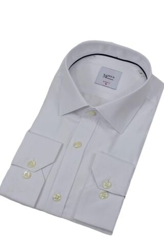 Erkek Slim Fitt Armürlü Uzun Kol Gömlek 2413 BGL-ST04383