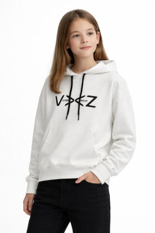 Kız Çocuk Kapüşonlu Sweatshirt BGL-ST05274 MÜRDÜM - 12 YAŞ