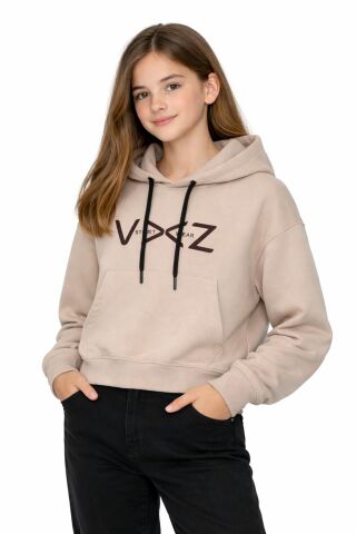 Kız Çocuk Kapüşonlu Sweatshirt BGL-ST05274 MÜRDÜM - 12 YAŞ