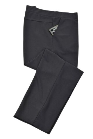 Kadın Büyük Beden Kumaş Pantolon Lastikli 2200 BGL-ST02974 FÜME - 48