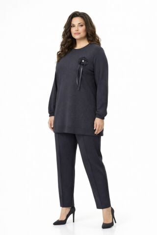 Kadın Simli Tunik Pantolon Takım  BGL-ST05428