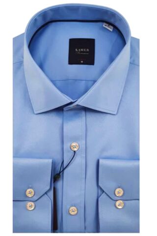 Erkek Slim Fit Gömlek 7004 007004 MOR - S