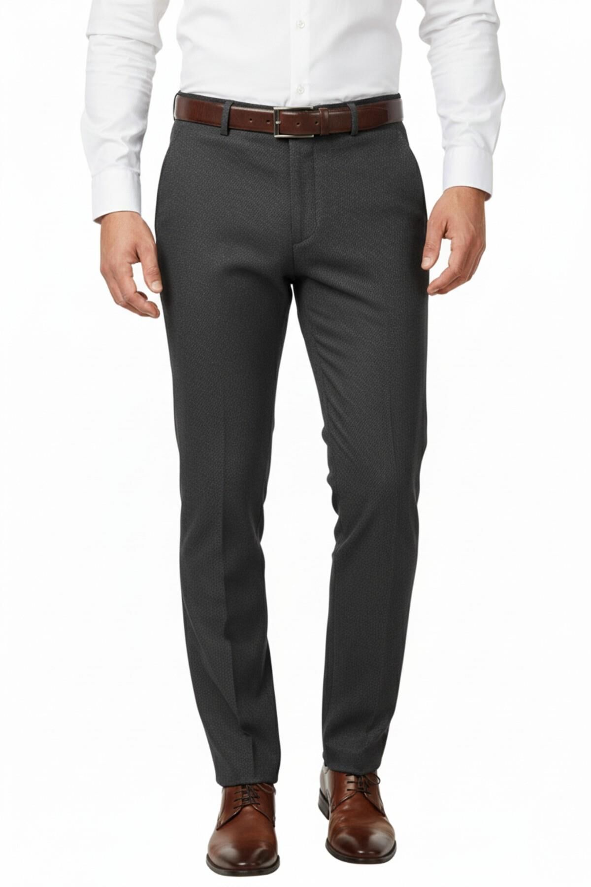 Erkek Kışlık Likra Kumaş Pantolon BGL-ST04906 KAHVE - 54