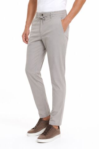 Erkek Beli Lastikli Jogger Pantolon Regular Fit BGL-ST05514 TAŞ - M