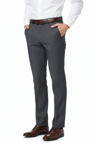Erkek Regular Fit Kumaş Pantolon Likra Kumaş BGL-ST05040 FÜME - 44