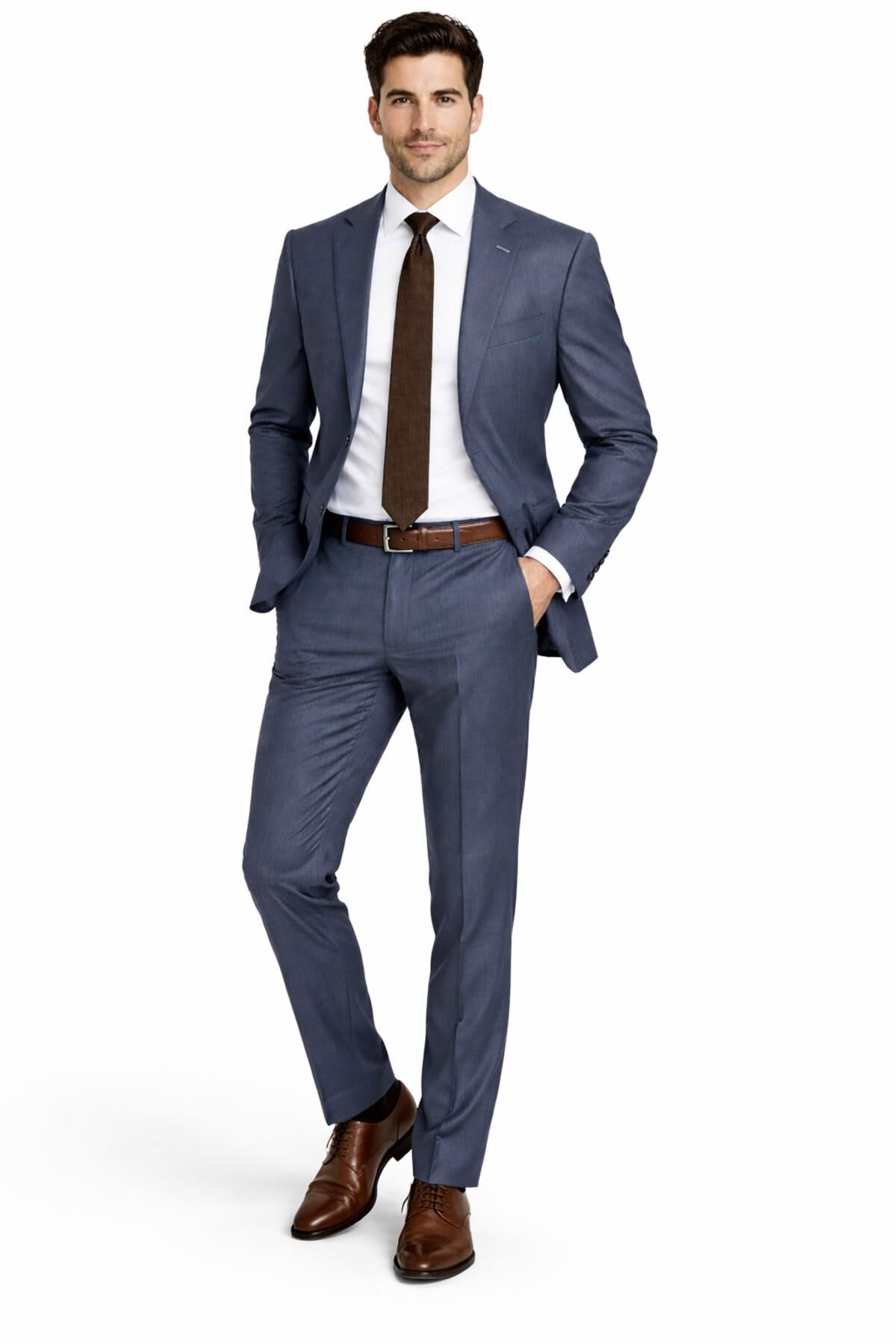 Erkek Armürlü 4 Drop Çift Yırtmaçlı Takım Elbise BGL-ST05330