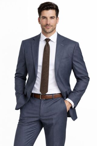 Erkek Armürlü 4 Drop Çift Yırtmaçlı Takım Elbise BGL-ST05330