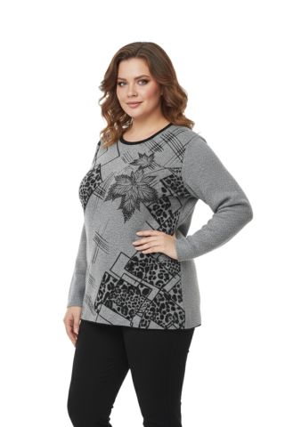 Kadın Yumoş Taşlı Baskılı Bluz BGL-ST05069