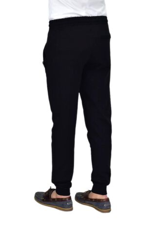 Erkek Eşofman Altı Paça Manşetli  090 BGL-ST04609 SİYAH - L