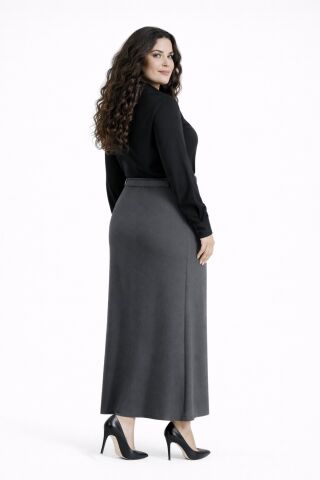 Kadın Uzun Kalem Etek BGL-ST05420 FÜME - 50