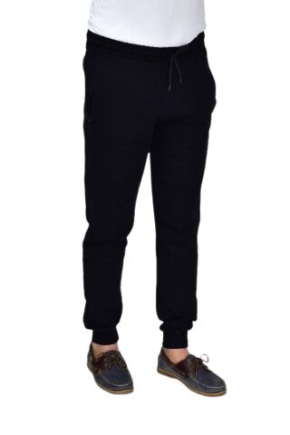 Erkek Eşofman Altı Paça Manşetli  090 BGL-ST04609 SİYAH - XL