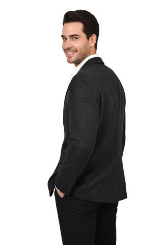 Erkek Kışlık Kumaş Tek Ceket 4 Drop BGL-ST04987