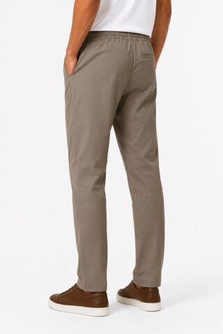 Erkek Beli Lastikli Jogger Pantolon Regular Fit BGL-ST05514 VİZON - 2XL