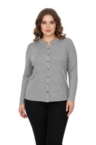 Kadın Yumoş Düğmeli Modelli Bluz BGL-ST05136