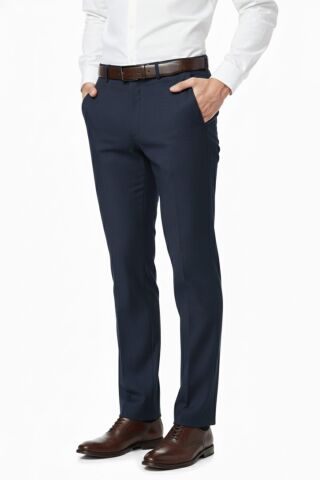 Erkek Regular Fit Kumaş Pantolon Likra Kumaş BGL-ST05040 LACİVERT - 50