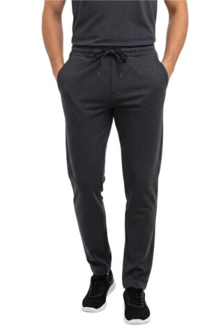 Erkek Beli Lastikli Jogger Pantolon Regular Fit BGL-ST05194 FÜME - S